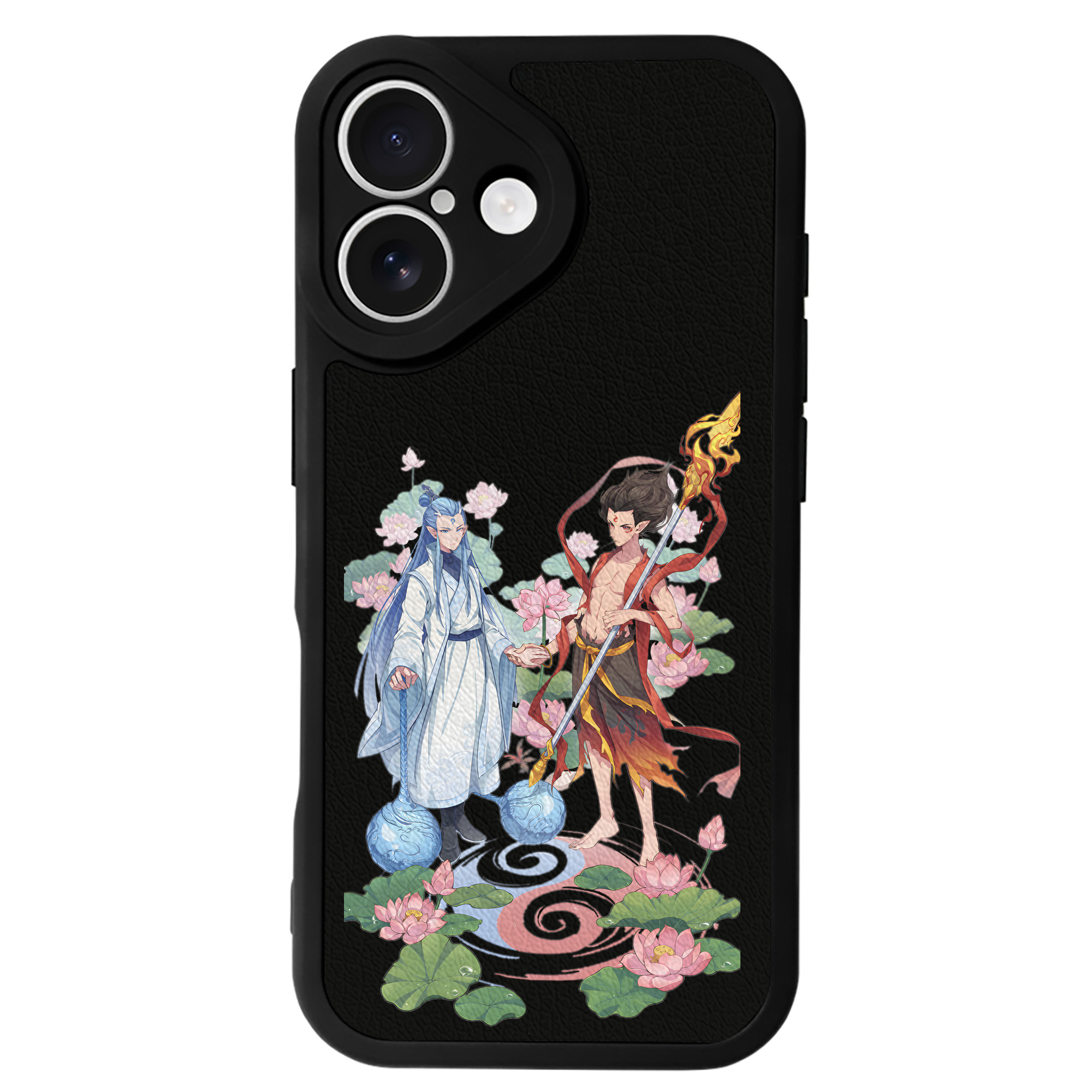 （画像用） Ne Zha 2 ナタ 魔童の大暴れ 【iPhone 16シリーズ対応】シリコンスマホケース（レザー調） 材質：シリコン